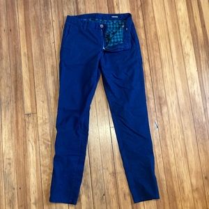 Bonobos Navy Flannel Lined Chinos 30/32